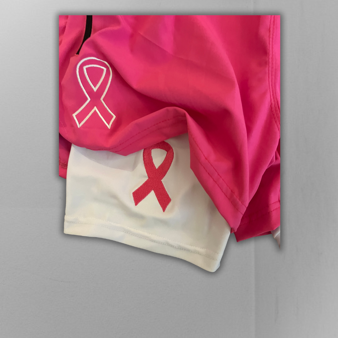 2-in-1 Pink and White Breast Cancer Awareness