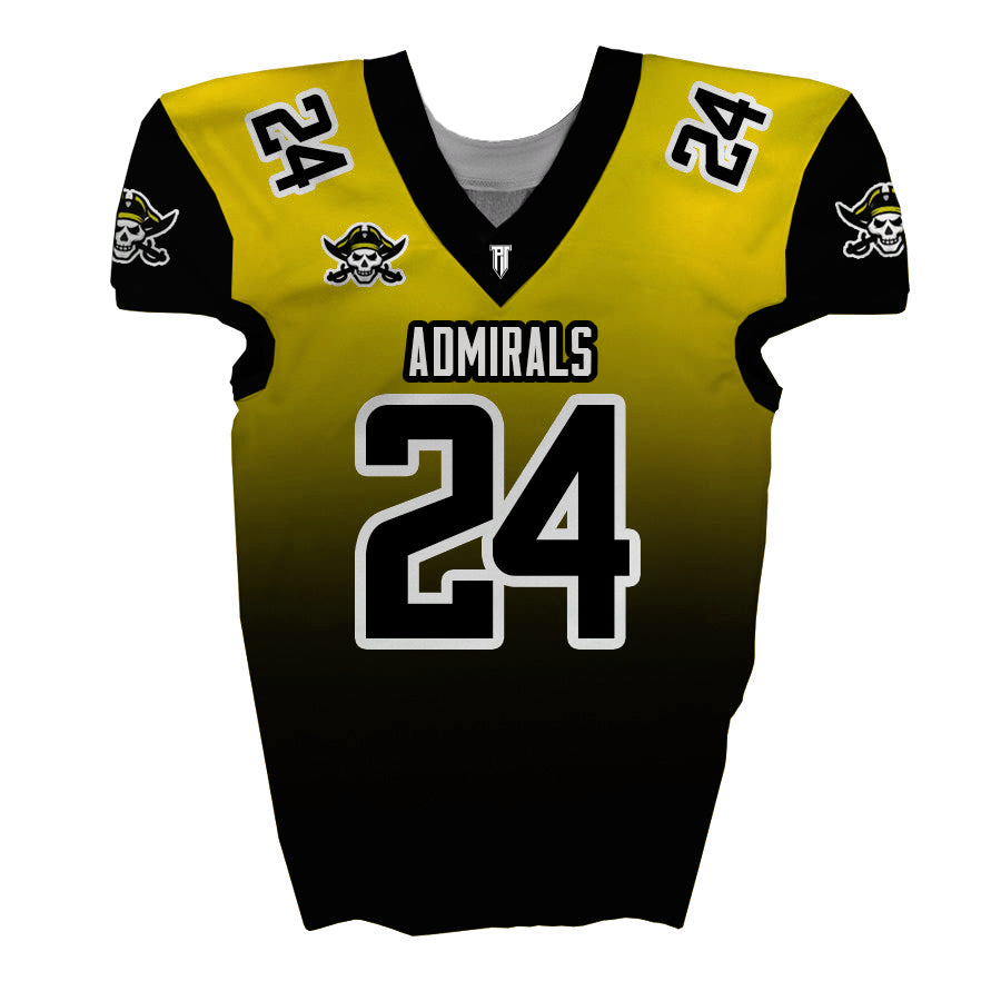 P.T. 1 ADMIRALS TACKLE FOOTBALL JERSEY