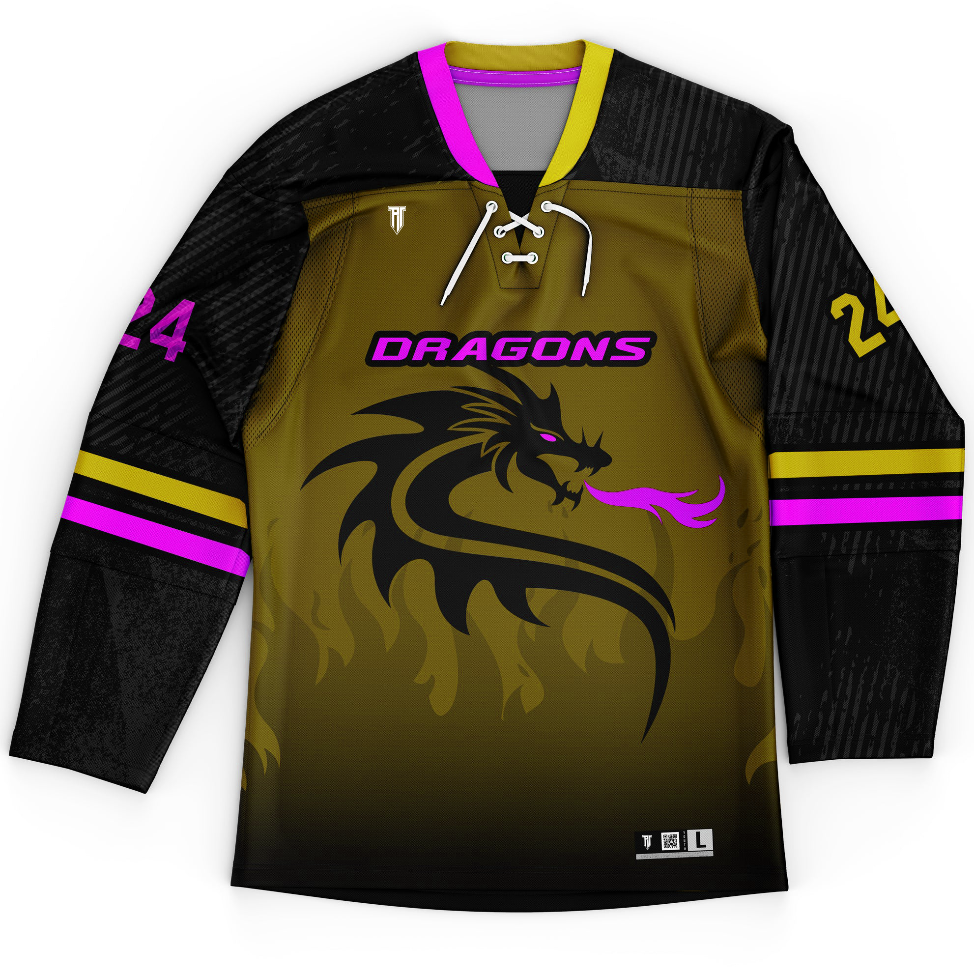 P.T. 1 DRAGONS CUSTOM HOCKEY JERSEY