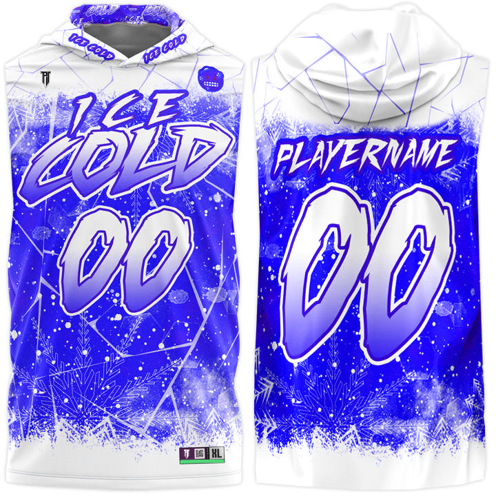 P.T.1 ICE COLD DRI-FIT HOODED 7V7 CUSTOM FLAG FOOTBALL JERSEYS