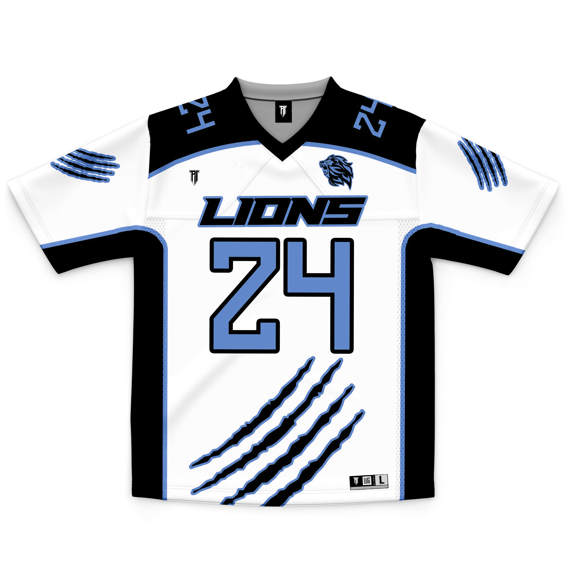 P.T.1 LIONS CUSTOM LACROSSE GAME JERSEY