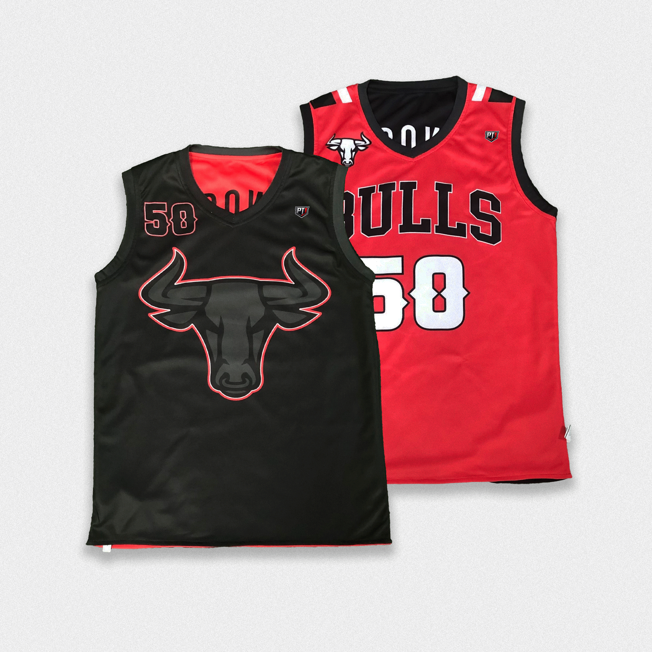 Reversible V-Neck Basketball Jersey