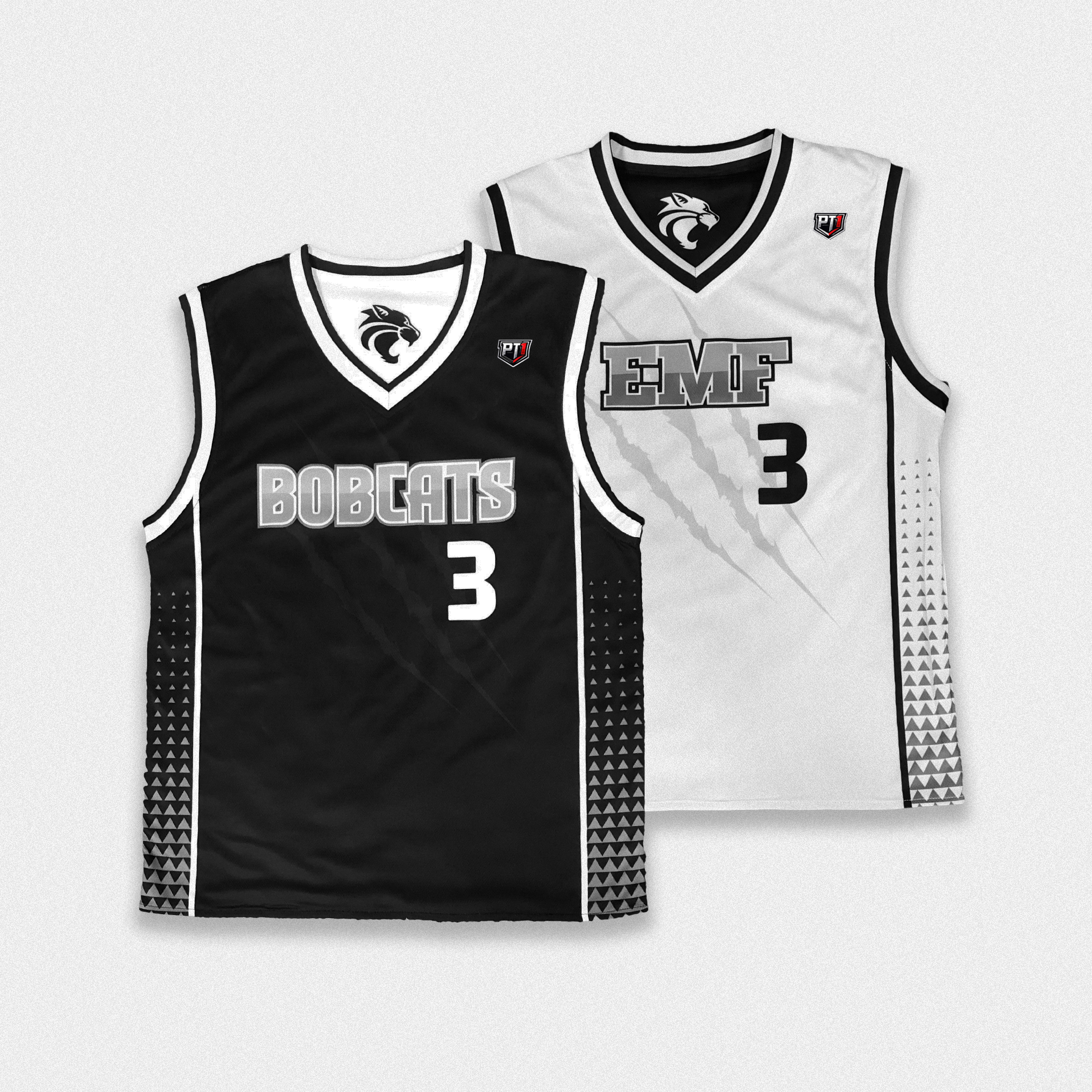 Reversible V-Neck Basketball Jersey