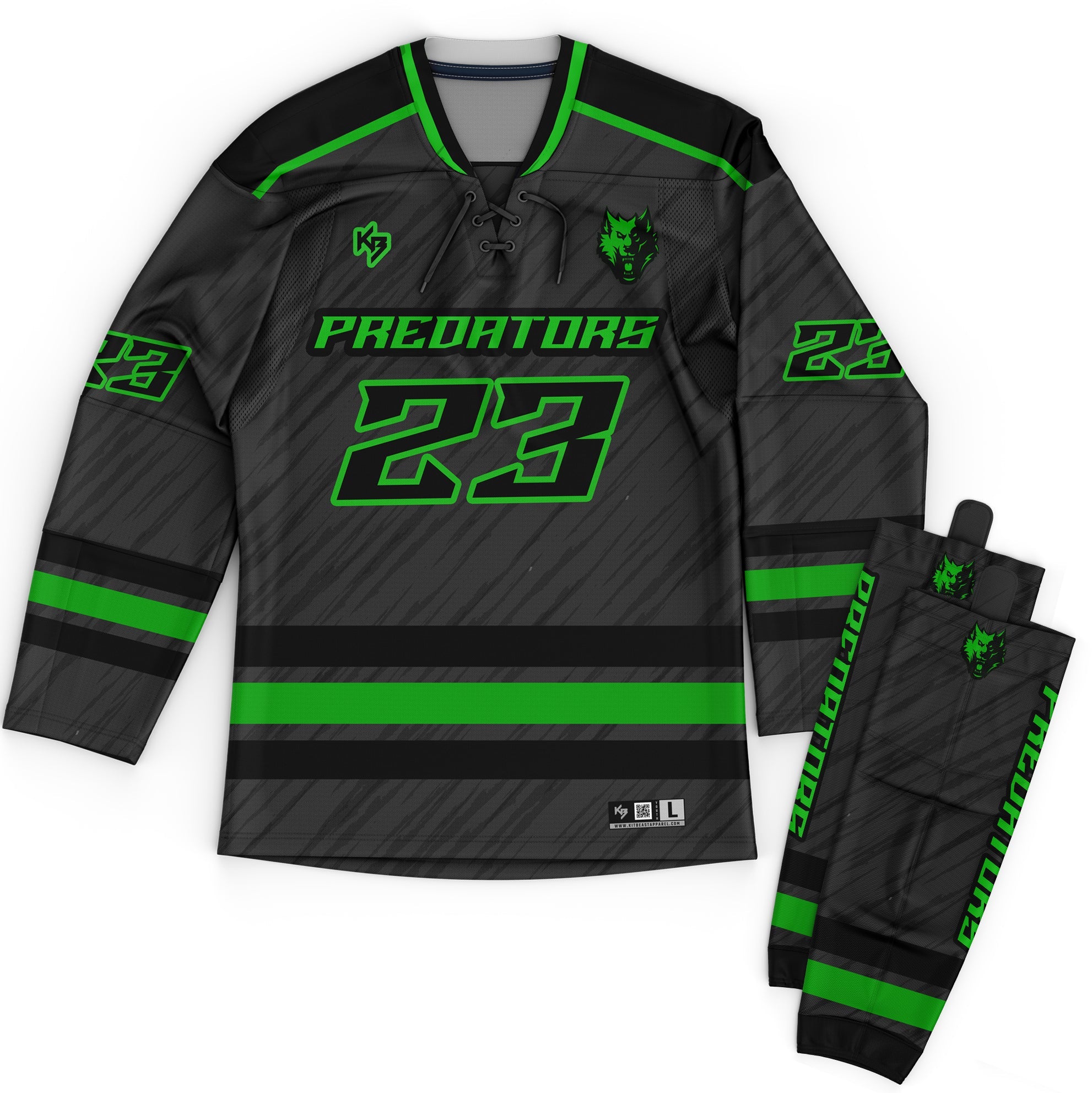 P.T. 1 PREDATORS CUSTOM HOCKEY JERSEY WITH SOCKS