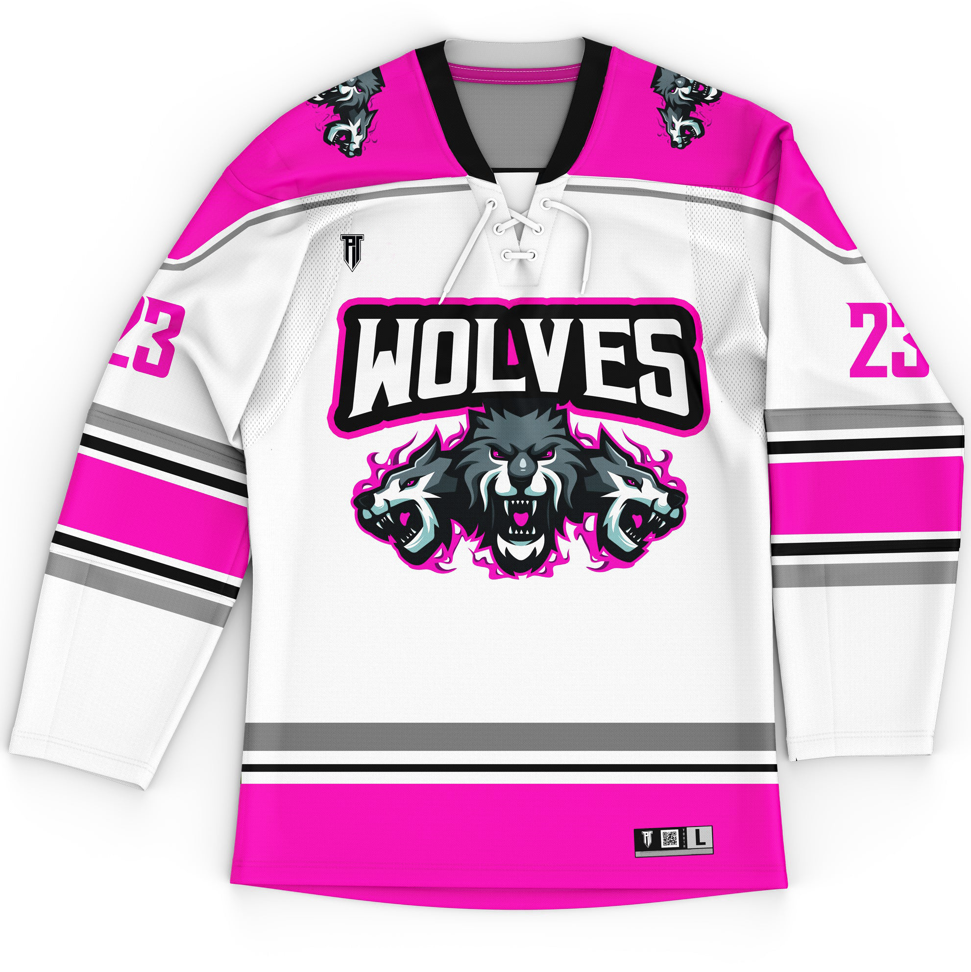 P.T. 1 WOLVES CUSTOM HOCKEY JERSEY