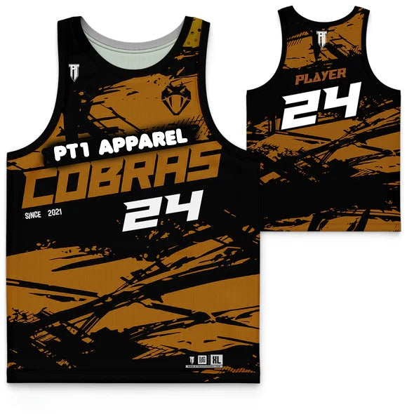 P.T. 1  COBRAS CUSTOM BASKETBALL JERSEY