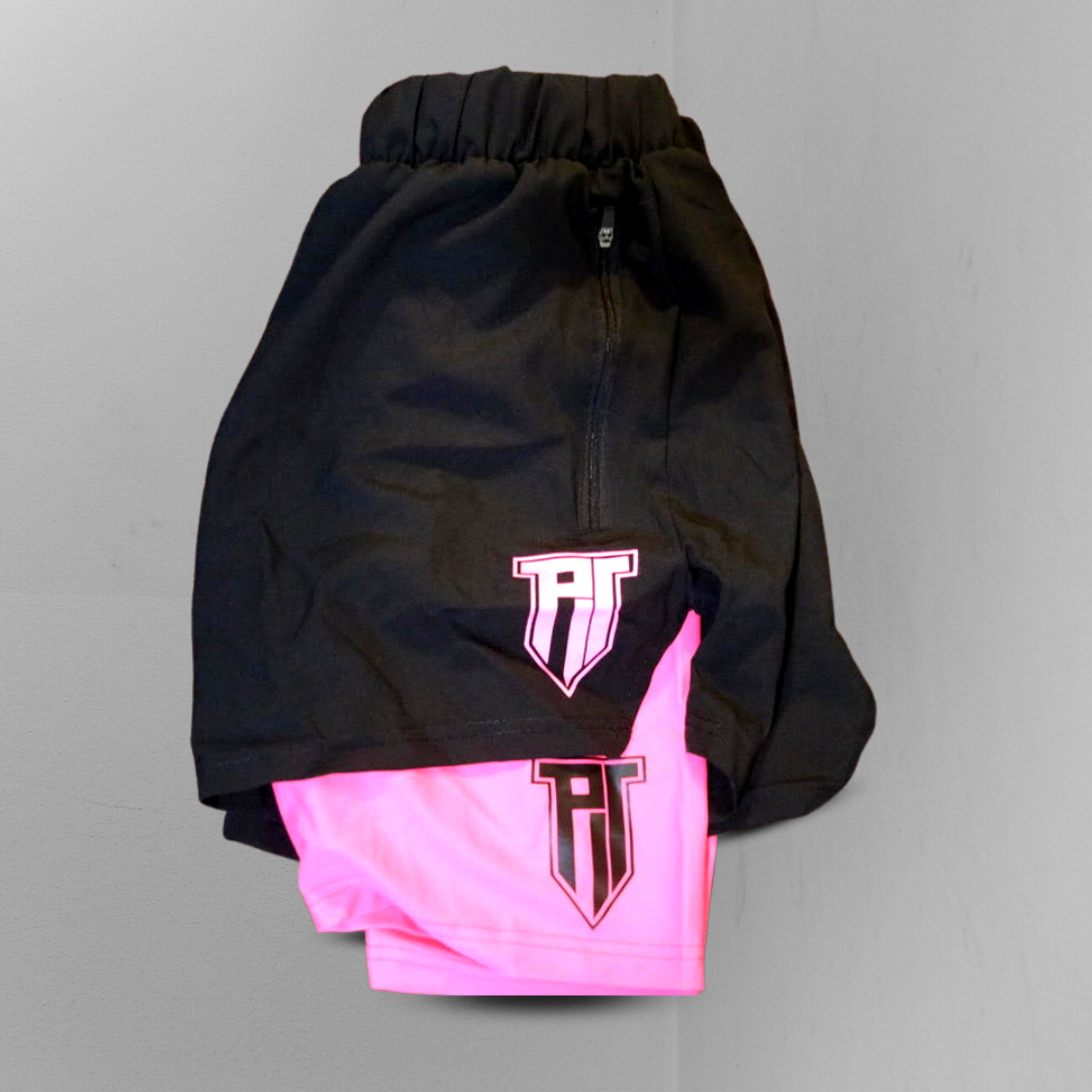 2-in-1 Inverse Magenta Pink Flex Shorts