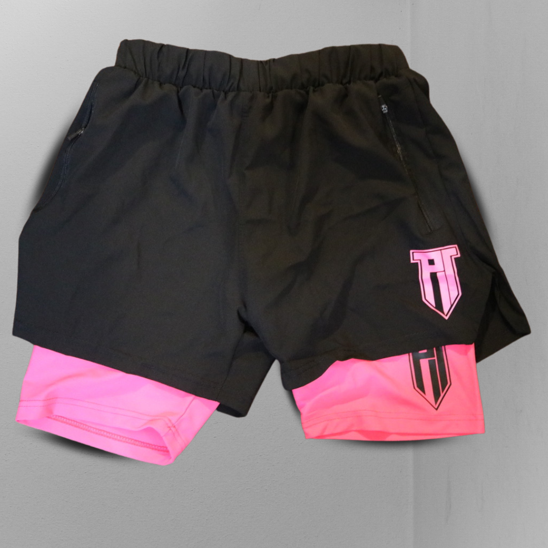 2-in-1 Inverse Magenta Pink Flex Shorts